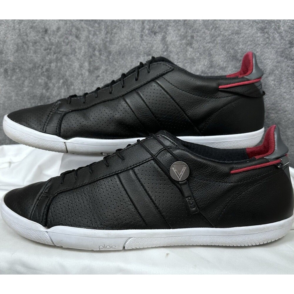 PLAE Mulberry Sneaker/Shoe Men’s Sz 11 — Women 12.5 Black Leather StaeLace EUC